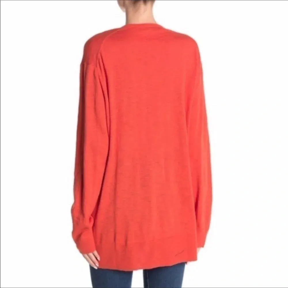 Madewell Open Front Pocket Slub Cardigan Sweater - Image 2