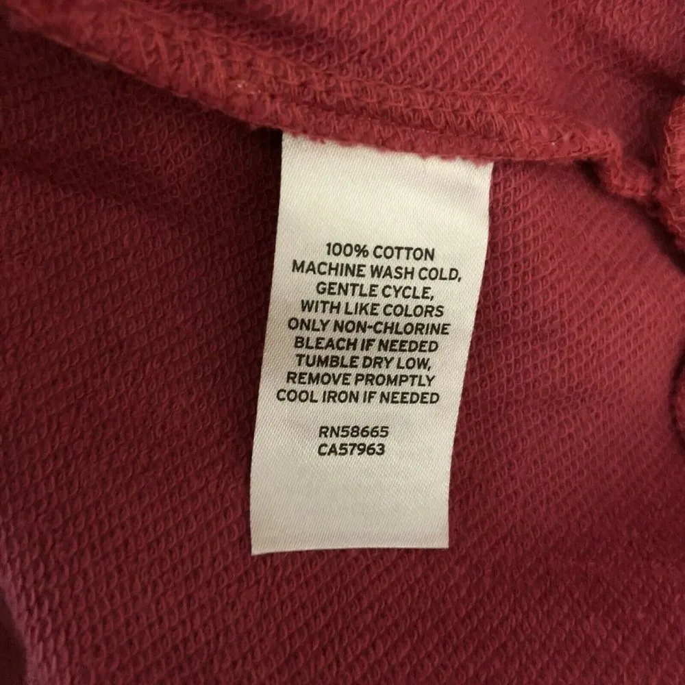 BP Womens Hoodie Pullover Pockets Long Sleeve Basic Pink Size S - Image 4