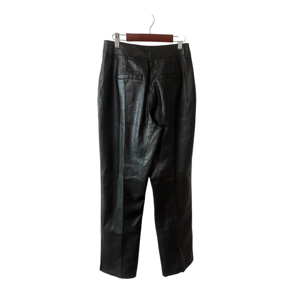 NA-KD PU Mid Rise Faux Leather Pants - Image 5