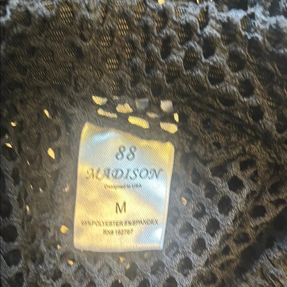 88 Madison Mesh Swim Coverup Pants Black Size M - Image 7