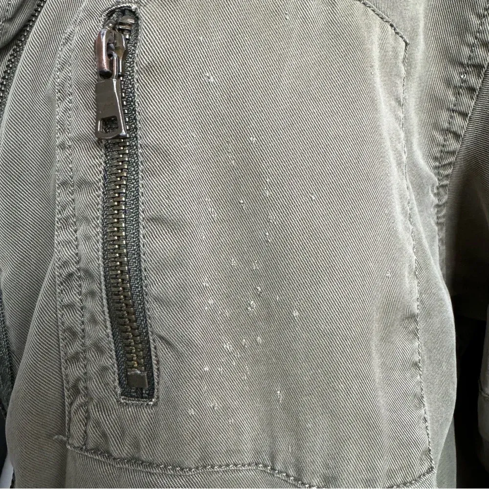 YFB Young Fabulous & Broke‎ Olive Army Green Utility Bomber Jacket size Medium - Image 6