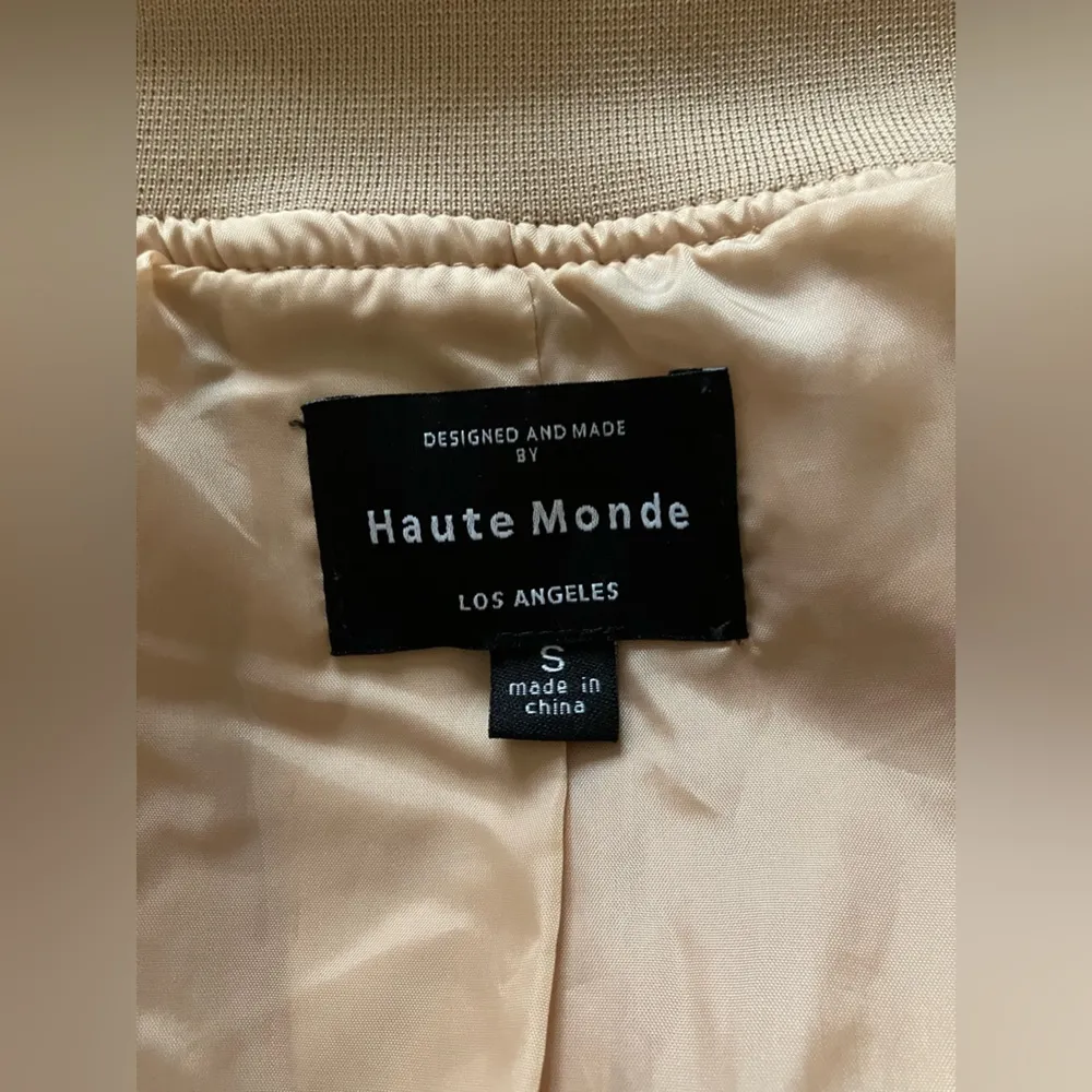 Haute Monde ZIPPER STYLISH LACE UP BOMBER JACKET Misty Rose - Image 5