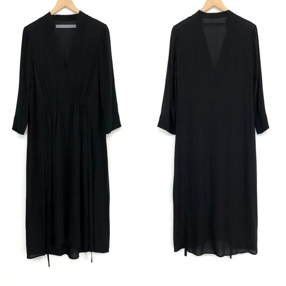 Tie Back Midi Dress Black 1 / S - Image 3