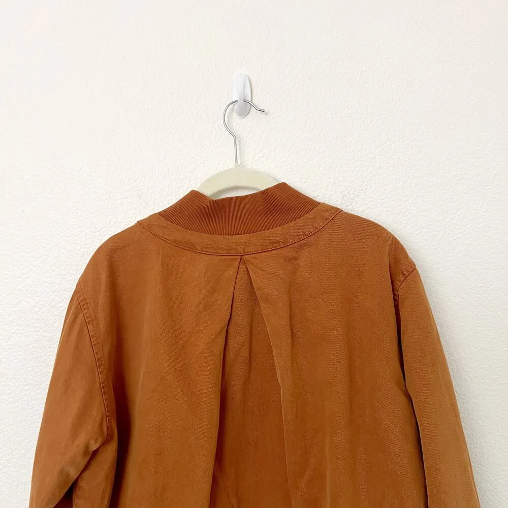 [Young Fabulous & Broke] Camel Brown Colton Reversible Bomber Jacket Sz Large L - Image 6