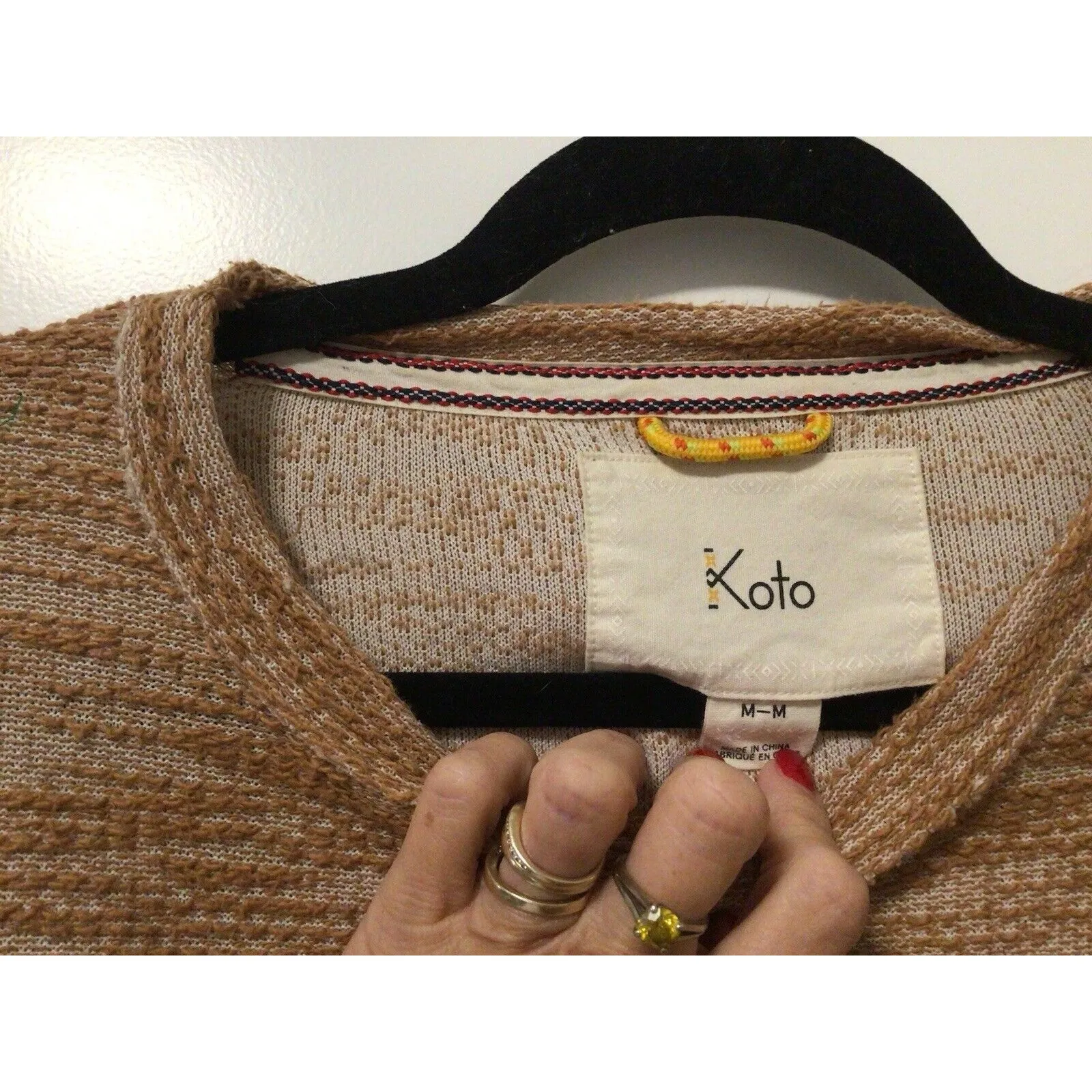Anthropologie  Koto Space dye Pullover Neutral‎ Brown multicolor Size Medium - Image 2