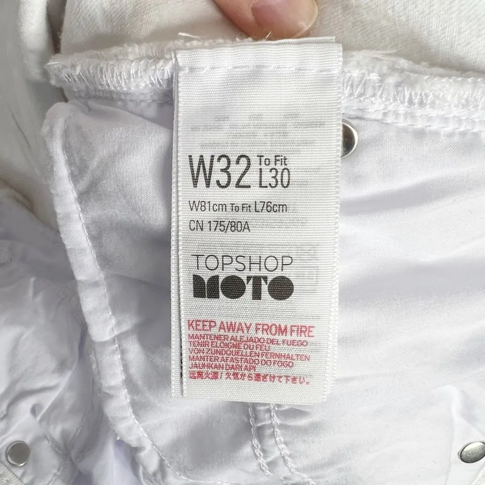 Topshop Moto White Jamie Skinny Leg Stretch Denim Jeans - Image 9