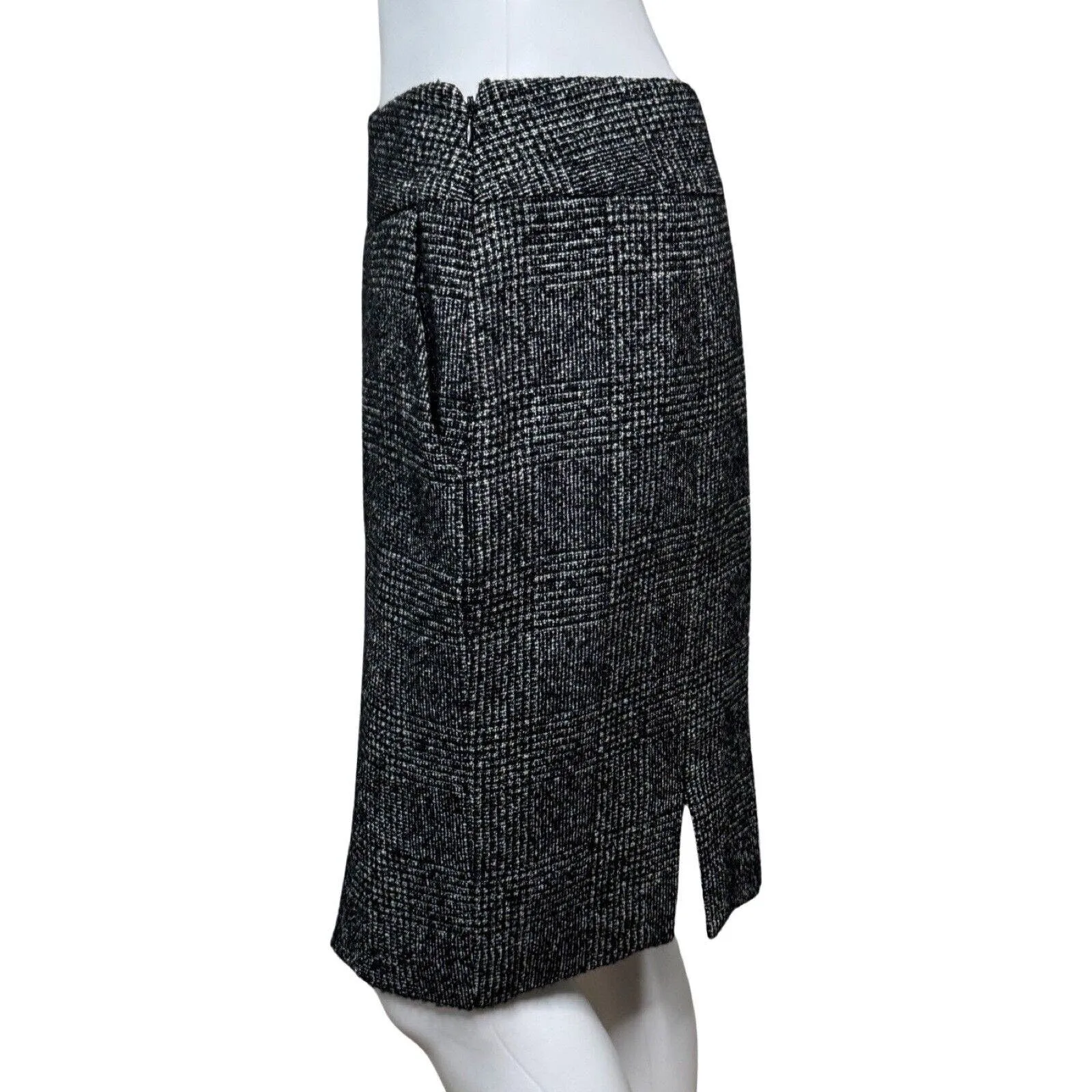 Jones New York Skirt Womens 6‎ Petite Black White Pencil Straight Career Preppy - Image 3
