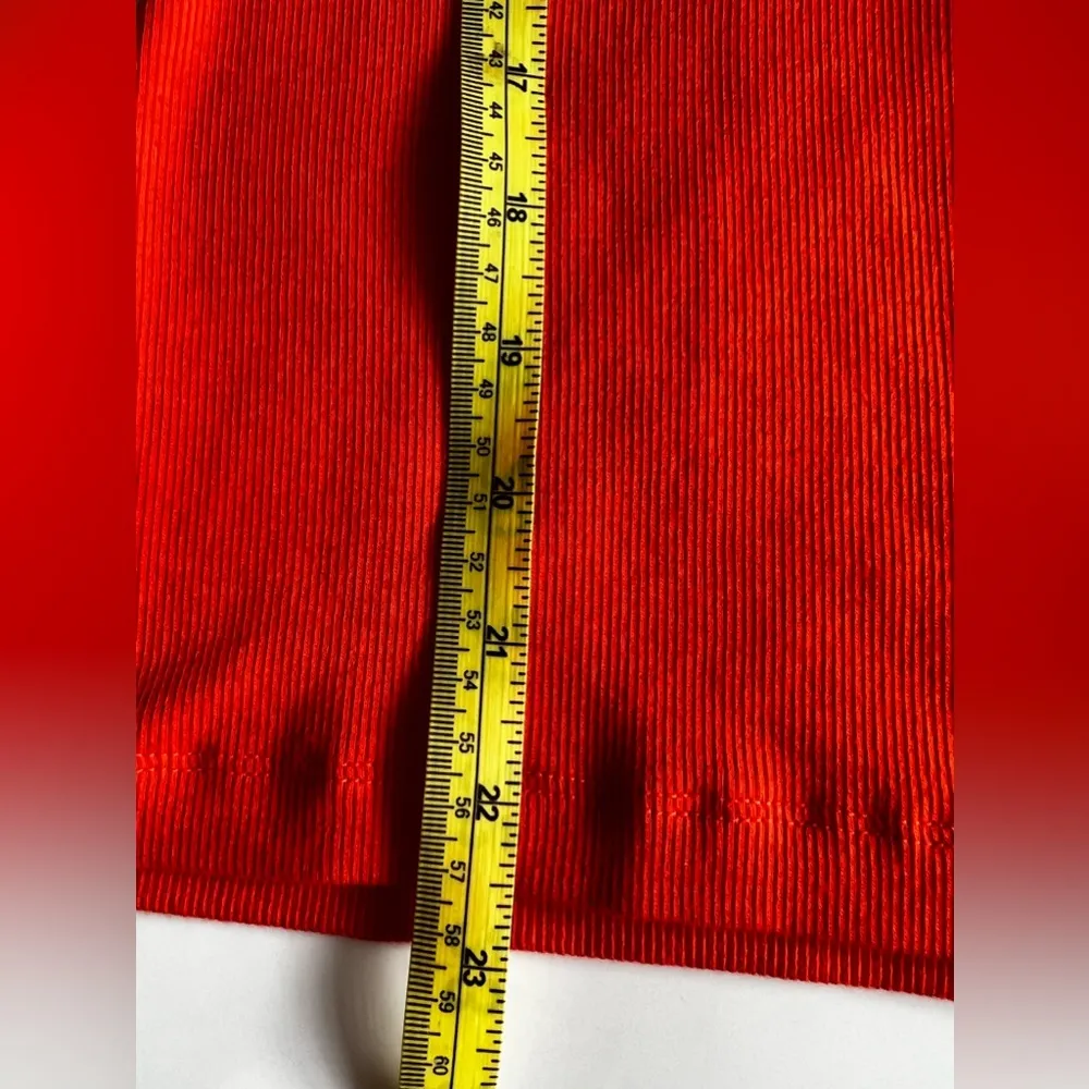 [Free Assembly] Women's Round Neck Short Sleeve T Shirts Orange Size M Size M - Image 5