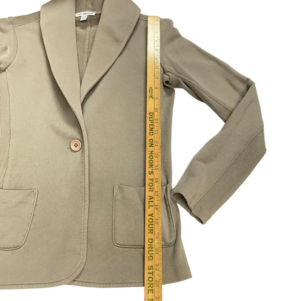 Standard James Perse Cardigan Sweater Women's Size 3 Brown Long Sleeve FLAWED - Image 6