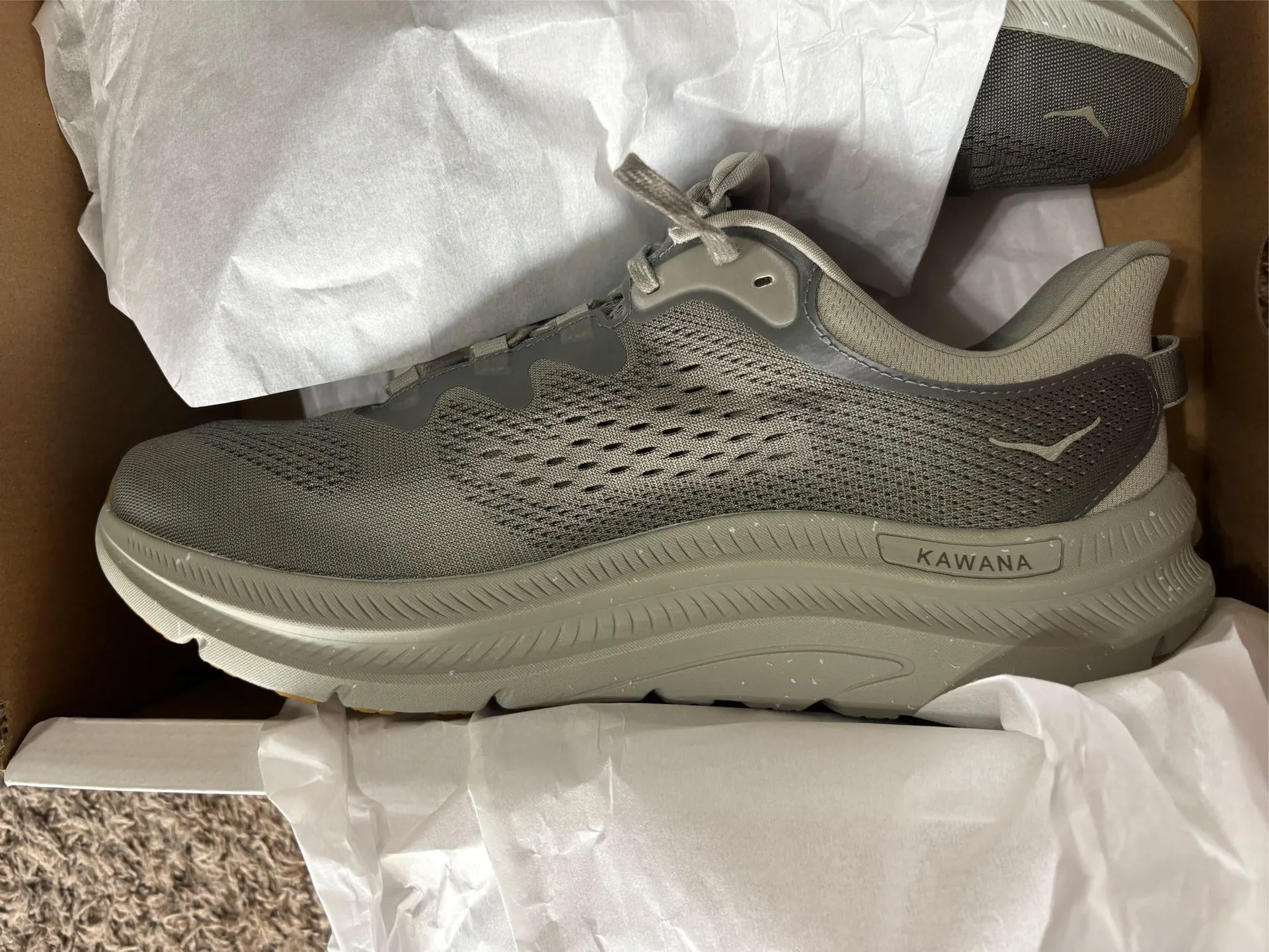 Men’s Hoka Kawana 2 Green Shoes  - Image 7