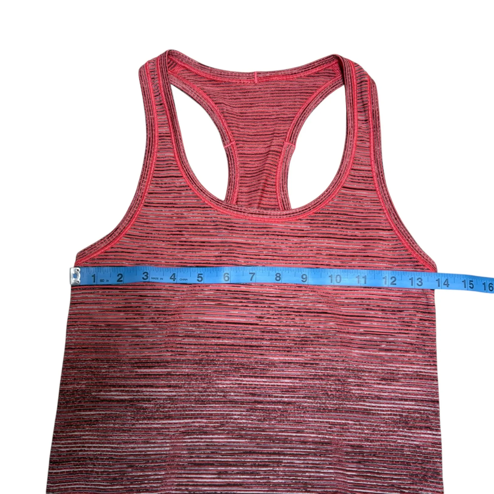 Lululemon Swiftly Tech 2.0 Racerback Tank Top Women's Ombre Red Black Activewear - Image 7