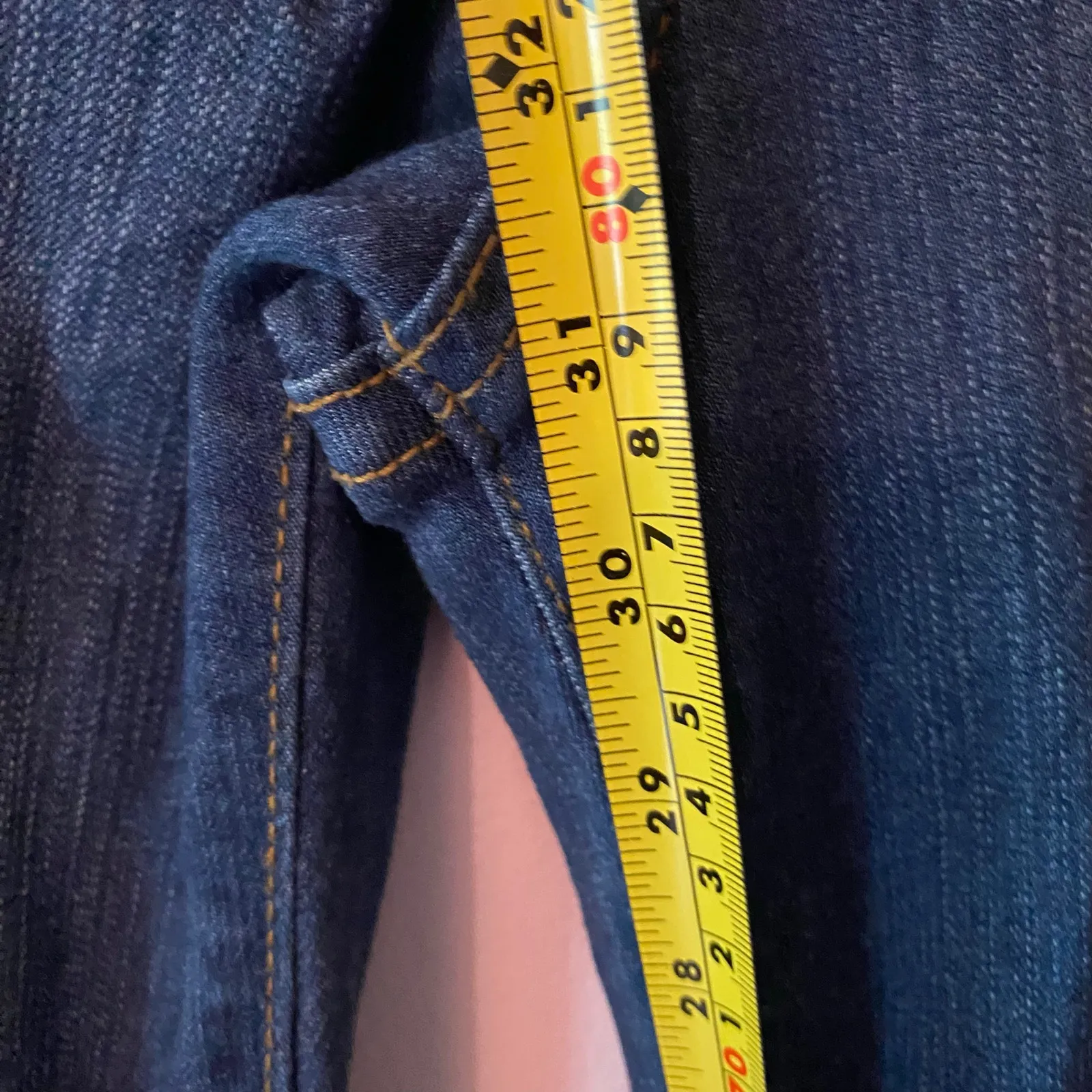 Judy Blue Super Flare Frayed Jeans Boho Retro Bohemian Women's size 3 / 26 - Image 10