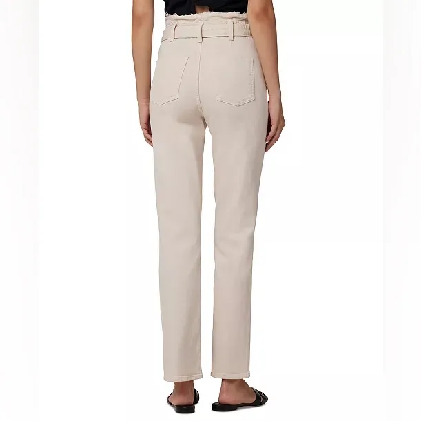 Hudson Jeans Remi Paperbag-Waist Ankle Pants in Brazilian Sand Size 28 - Image 4