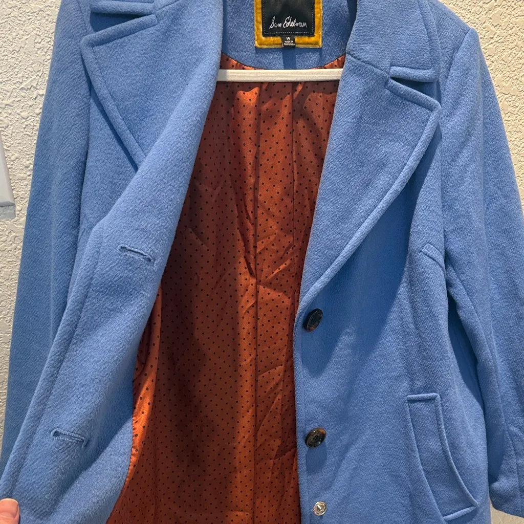 Sam Edelman  Classic Blue Trench Coat - Image 3