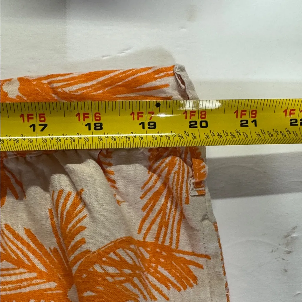 Future Collective with Alani Noelle Women's Wide Leg Relaxed Palm Tree linen 1X Orange - Image 13