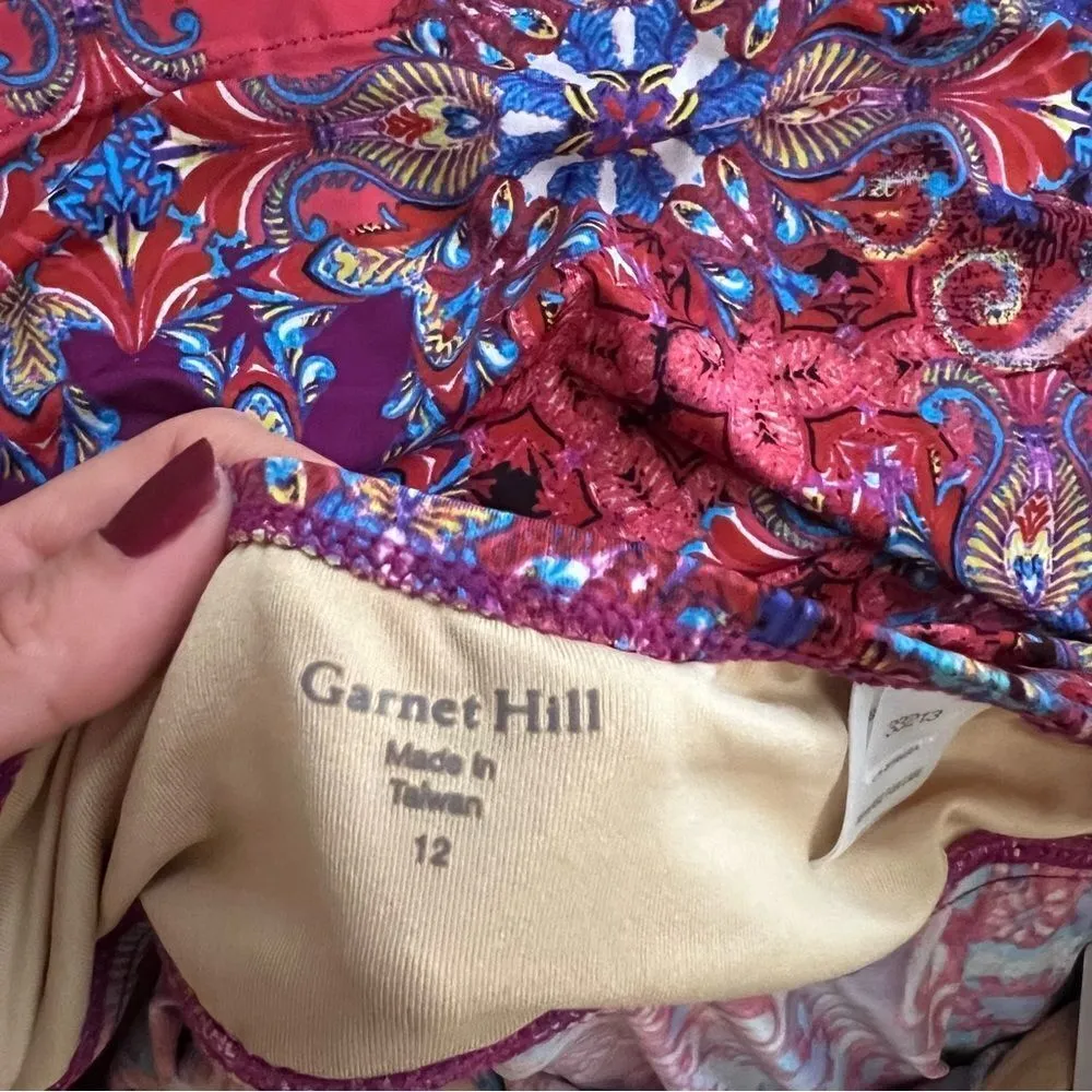 Garnet Hill Strapless One Piece Swimsuit NEW Size 12 - Image 7