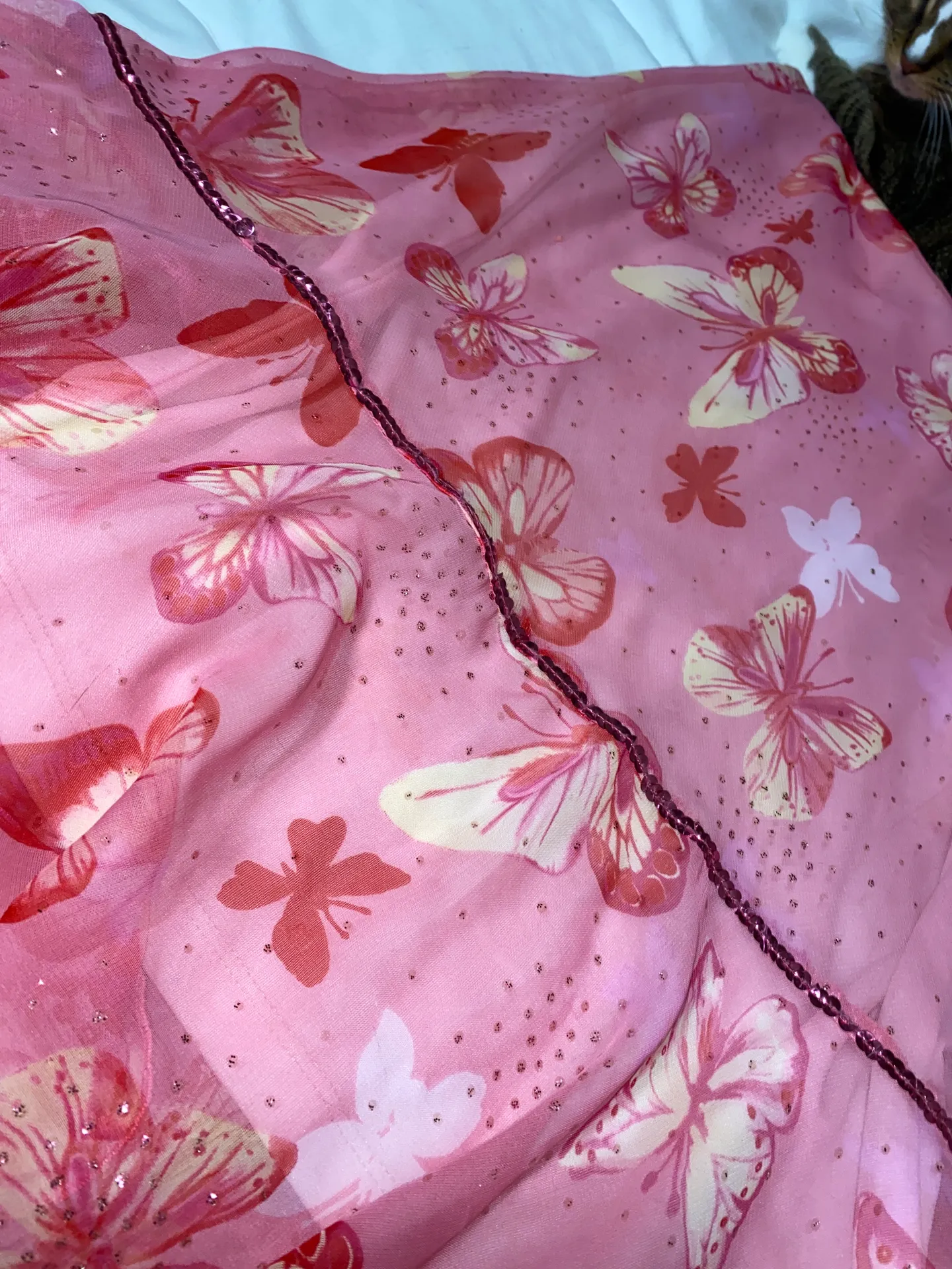 Pink Sparkly Butterfly Dress - Image 2