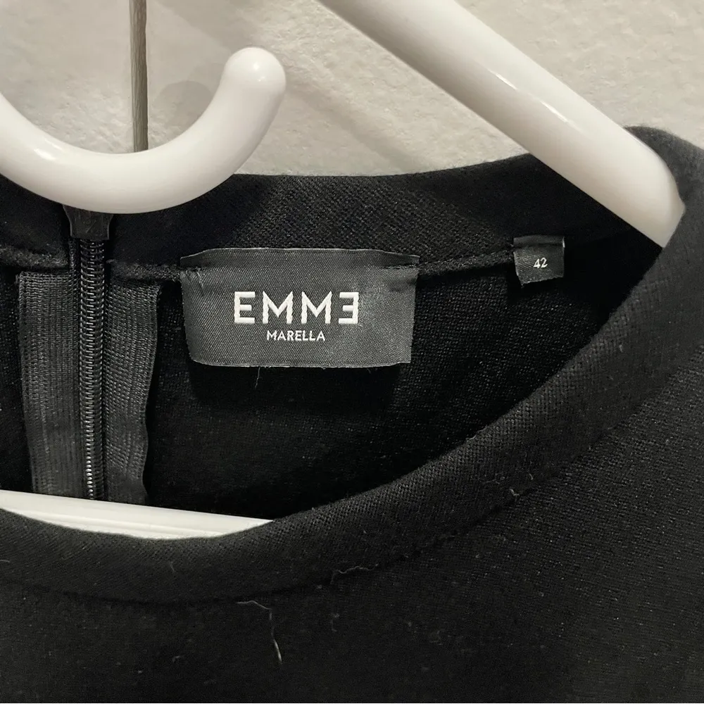 Emme by Marella Black 3/4 Sleeve Dress Size 6 - Image 3