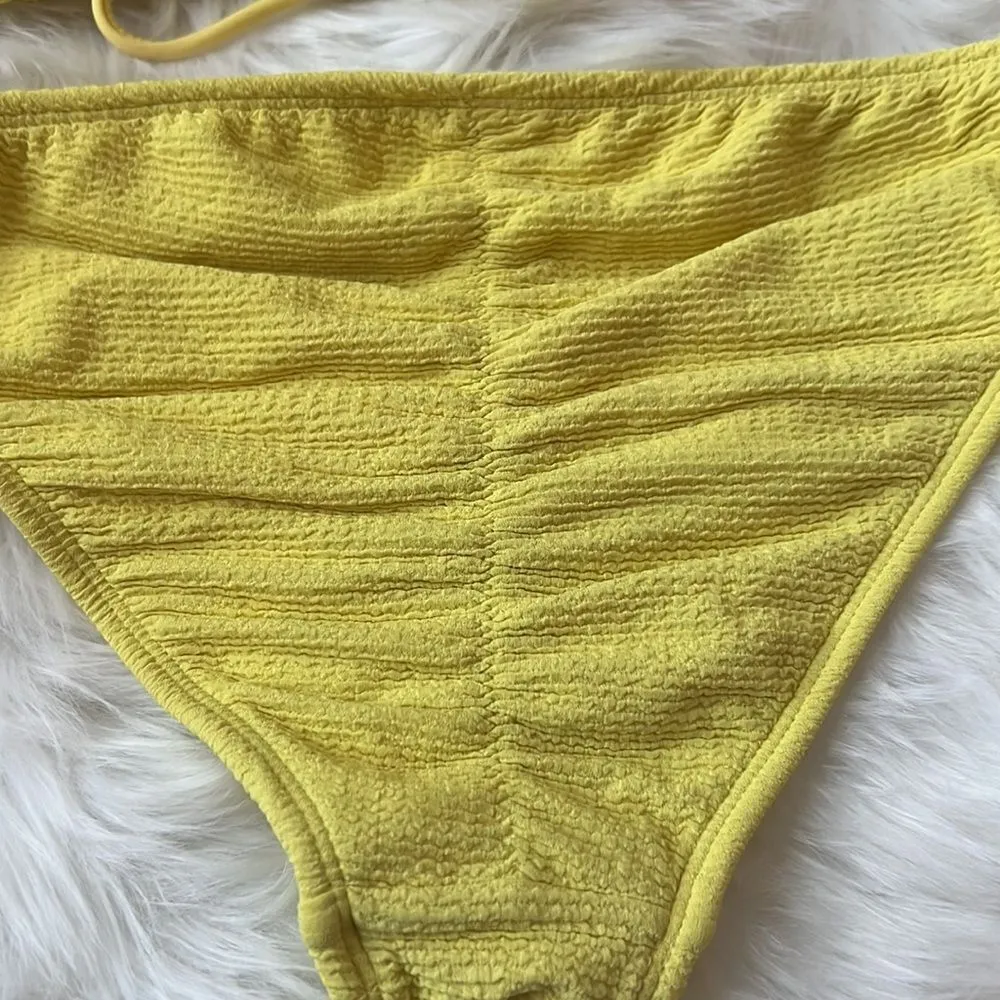 Xhilaration yellow ribbed bikini set - Image 7