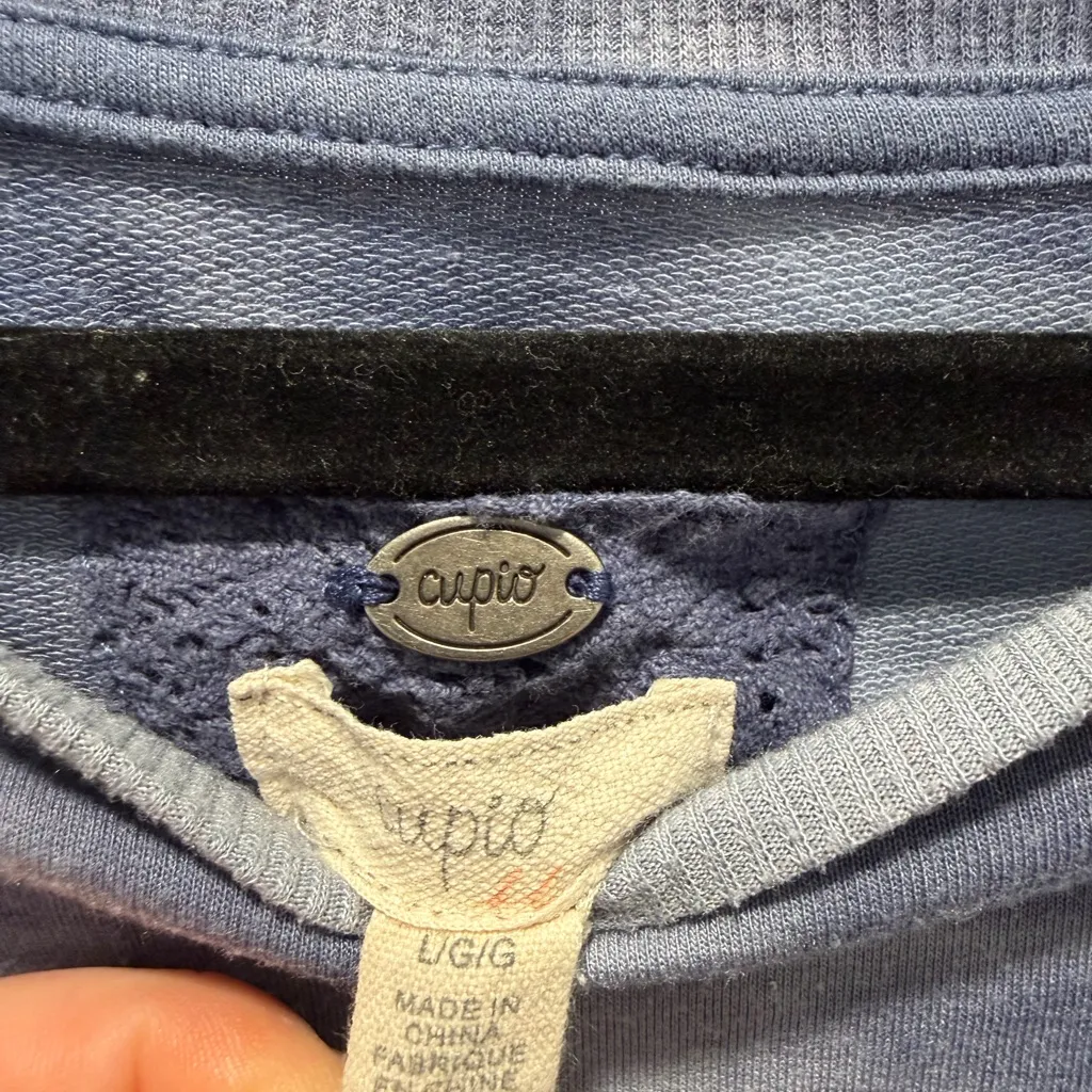 cupio  Gray Tie-Dye Sweatshirt - Image 2