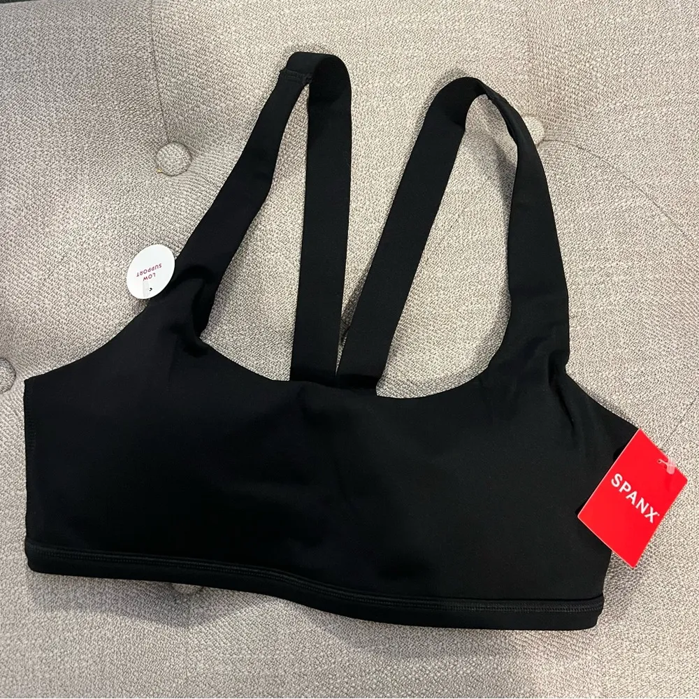 Spanx Low Impact Sports Bra Black NWT - Image 2