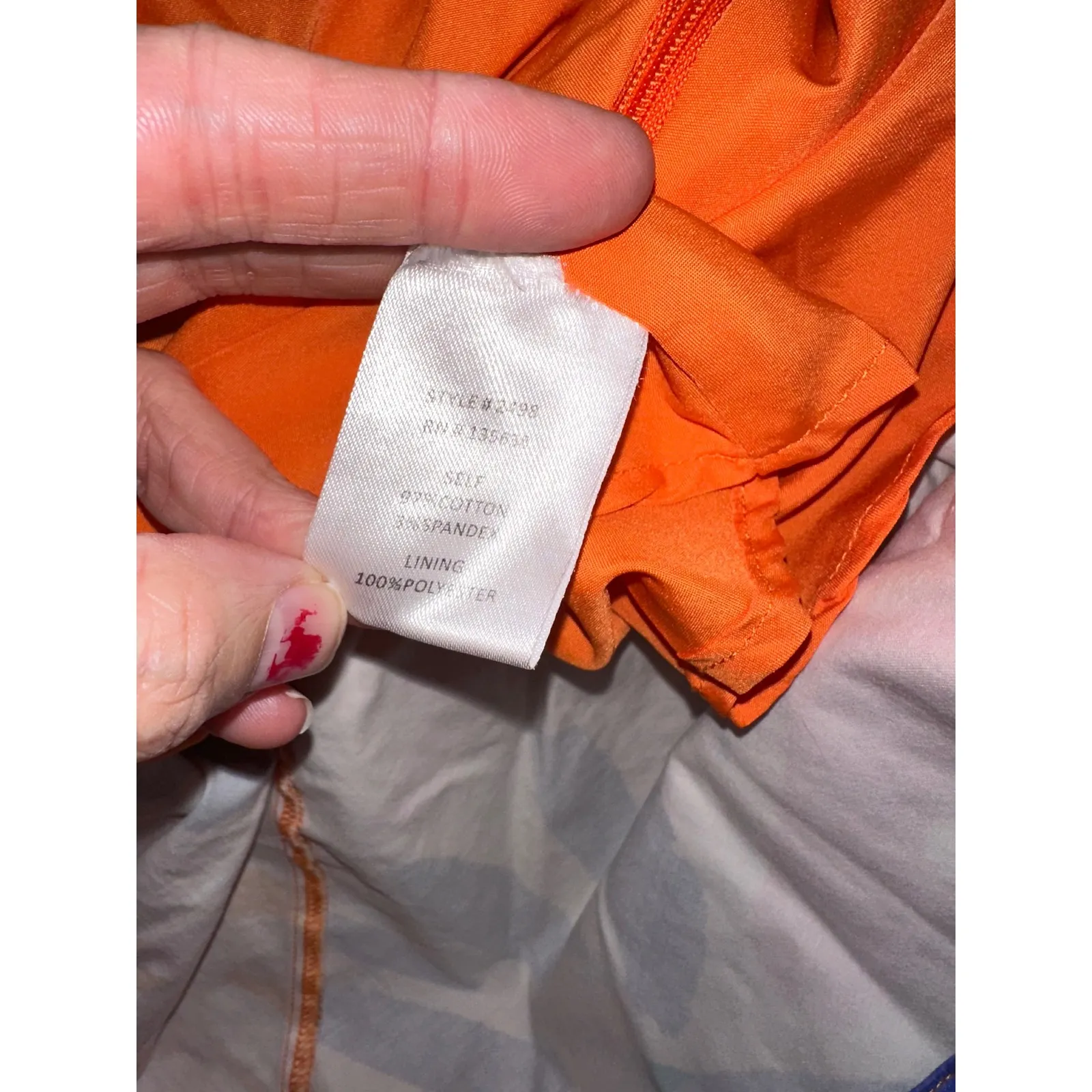 Hutch Floral Print Bow Tie Sleeveless Top V Neck Peplum‎ Multicolor Size M - Image 8