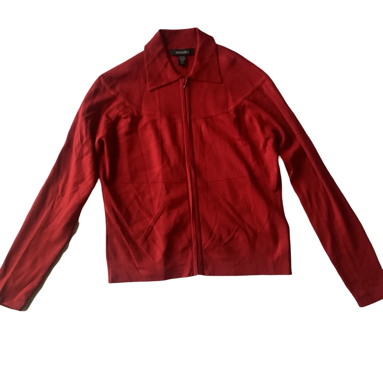 Ideology Silk Zip Up Cardigan - Image 3