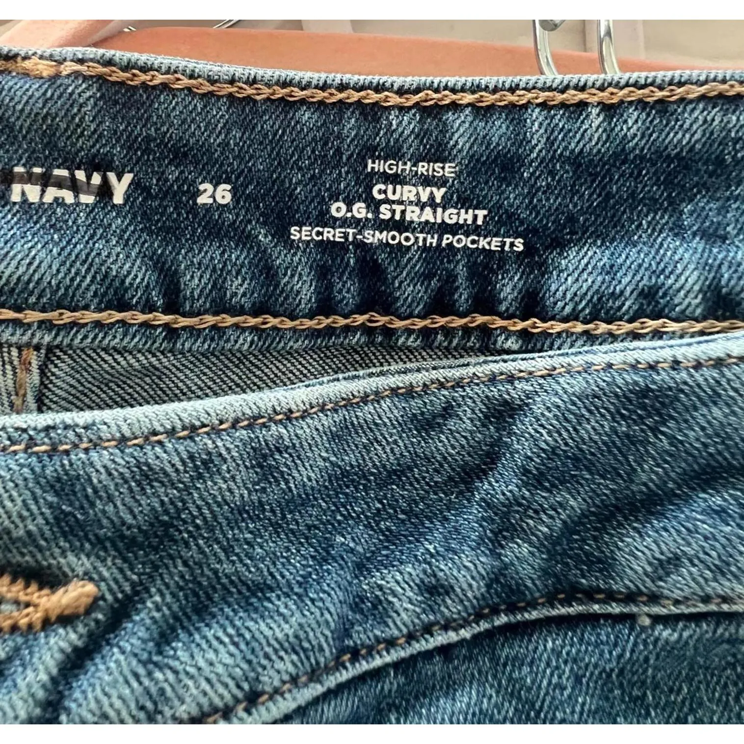 NWOT Old Navy High-Rise Curvy O.G. Straight Jeans - Plus Size 26 - Image 5