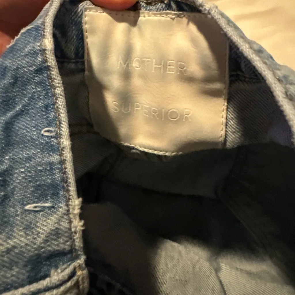 MOTHER Light Blue Ankle & Cropped Jeans Size 31 - Image 7