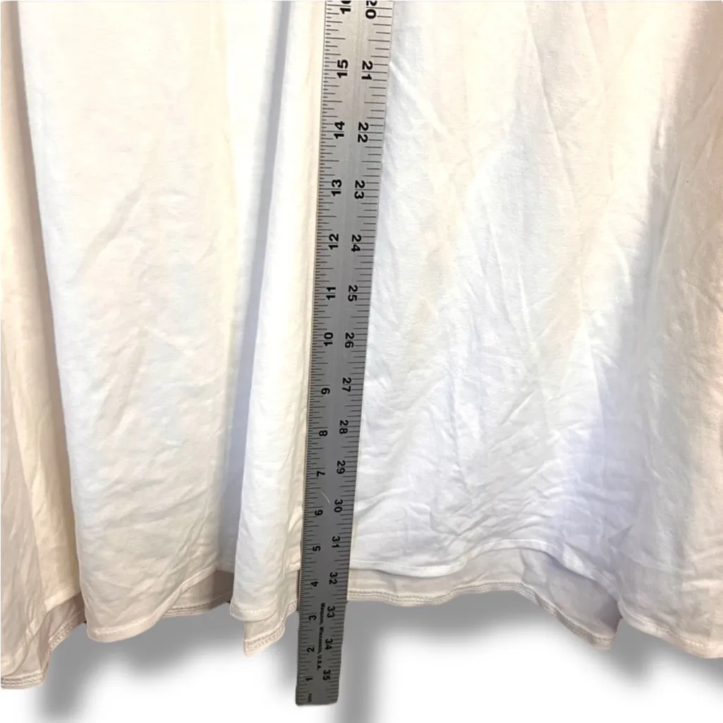 Women's Plus Size 28/30  T-shirt Ivory By Shein 15” Sleeve - Image 2