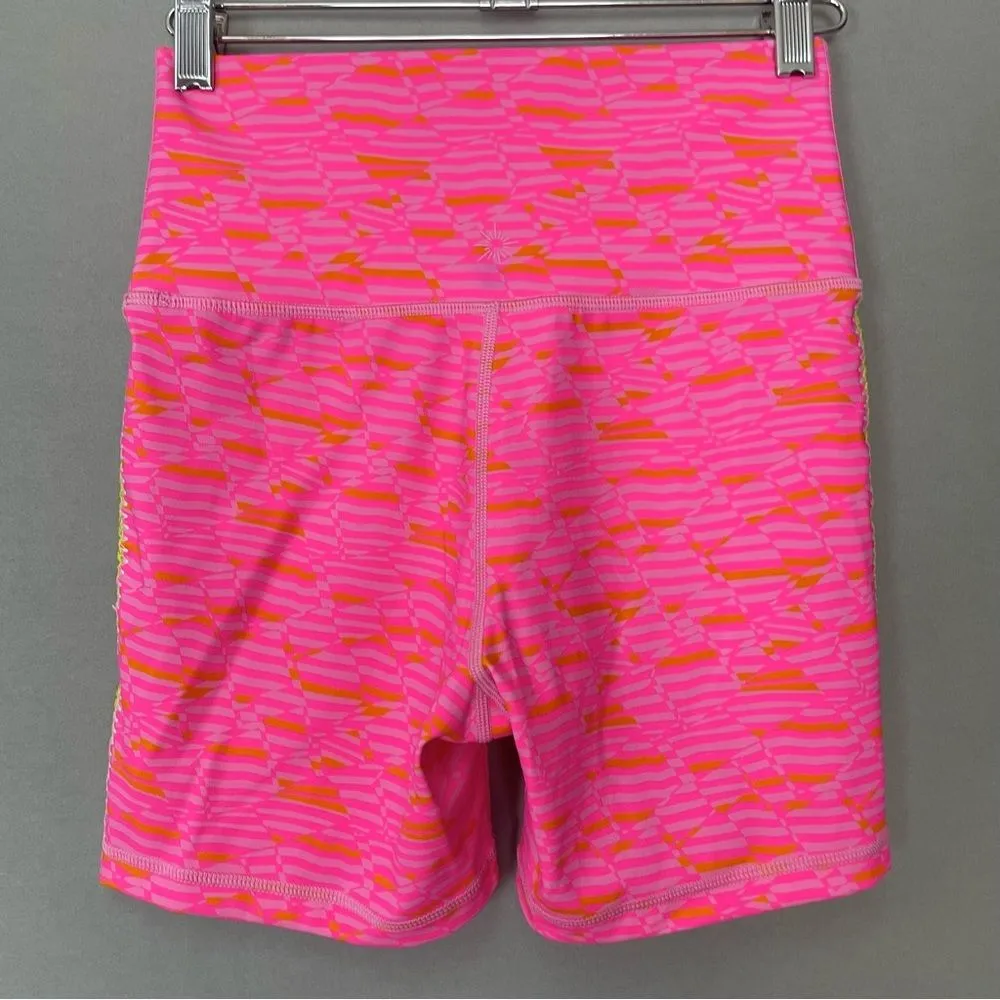 Aerie Bike Shorts OFFLINE By Aerie Goals Crochet Inset 5" Bike Short Bright Pink - Image 2