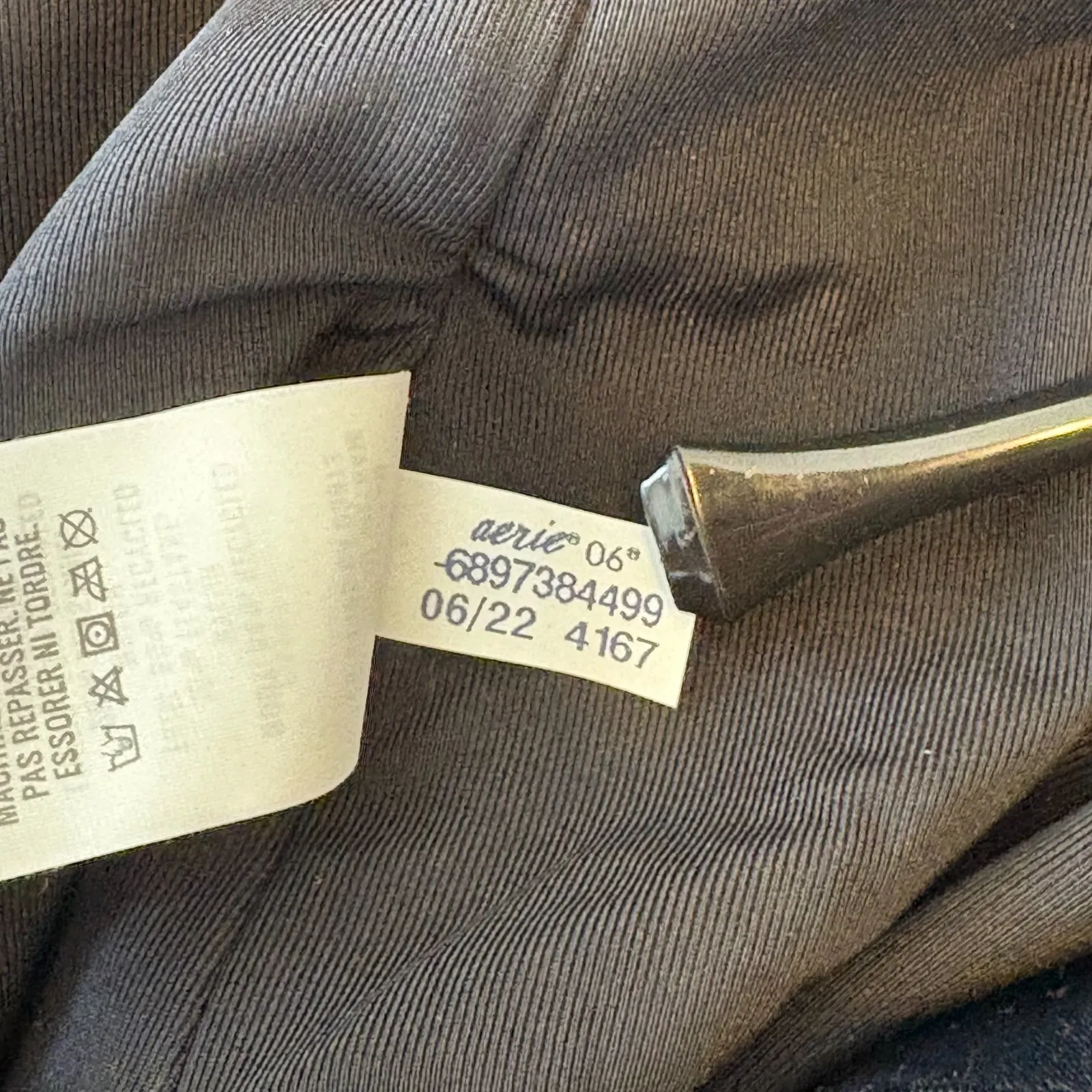 NWT Aerie Black Ribbed Mix Crossover Cut Out One‎ Piece Swimsuit Size Med Long - Image 14