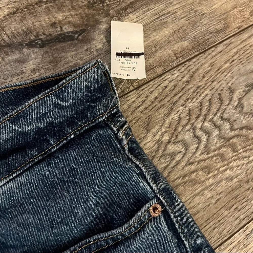 Old Navy high rise Slouchy straight jeans size 14 - Image 6