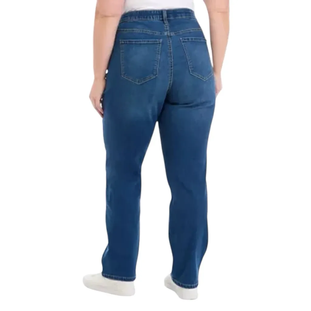 Wonderly Mid Rise Straight Jean - Image 8