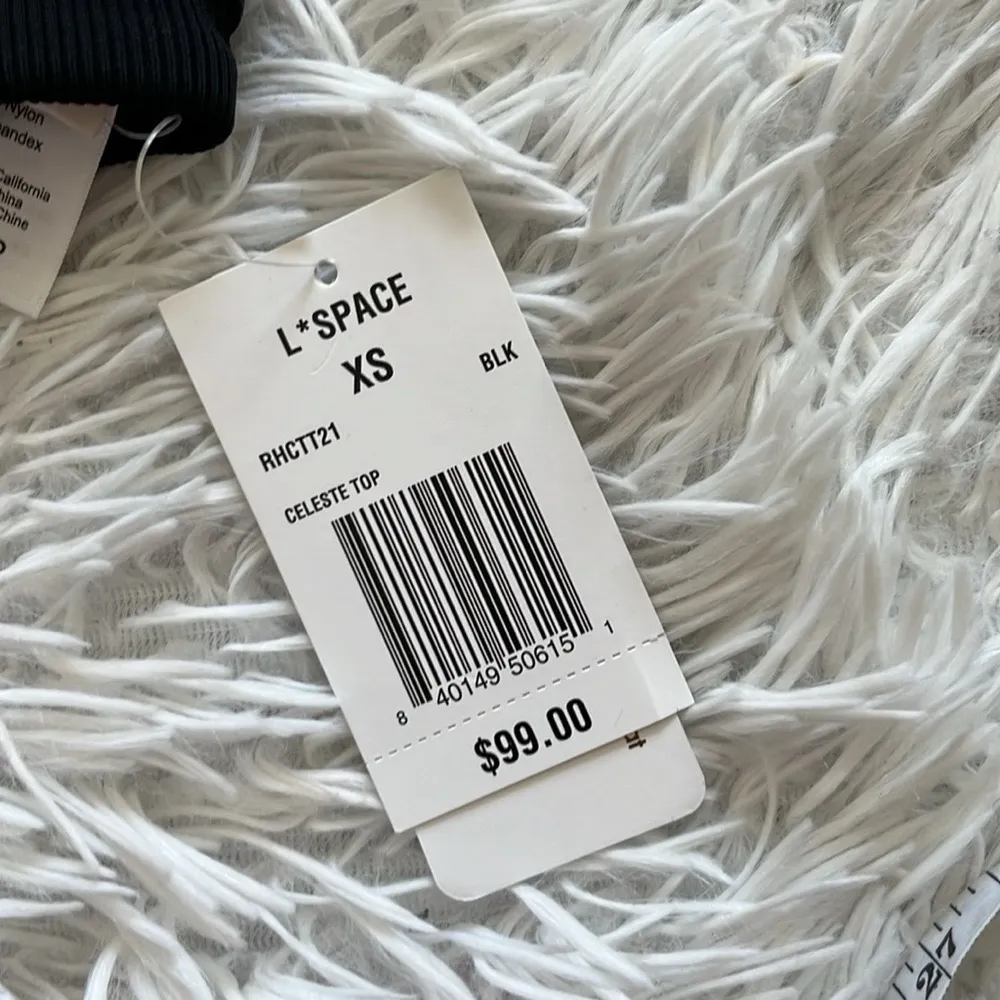 L*Space Black Celeste one shoulder Top  Women’s size XS - Image 11