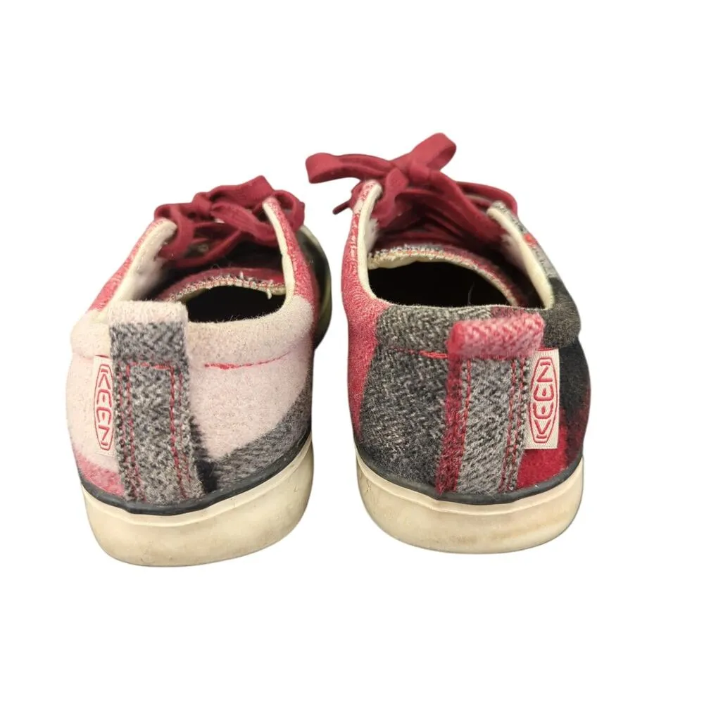 Keen Elsa Sneakers 1017968 Plaid Felt Lace-up Sneakers Casual Comfort Womens 7.5 - Image 5