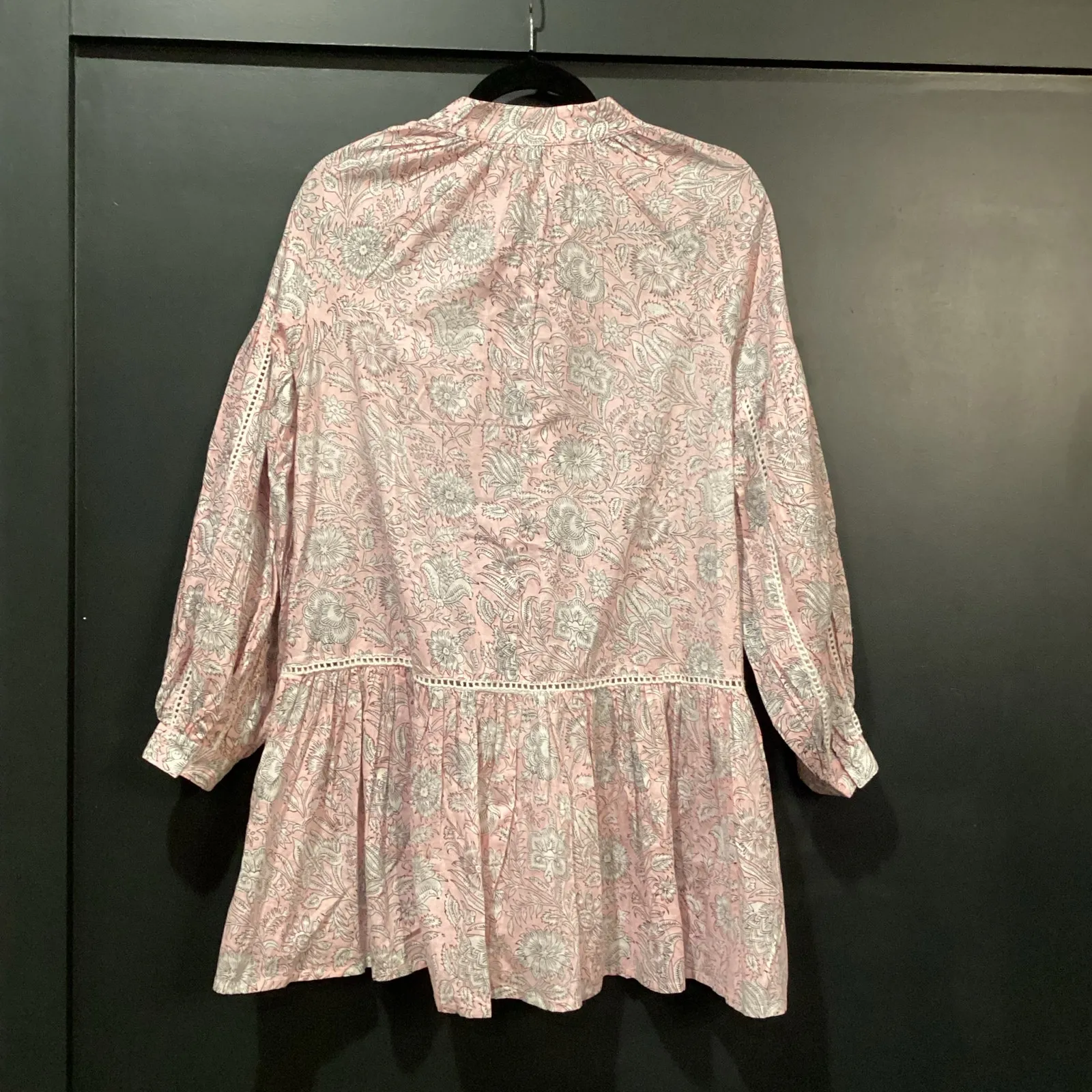 Marea The Apres Beach mini dress in pink floral hibiscus XS / S New 100% cotton - Image 5