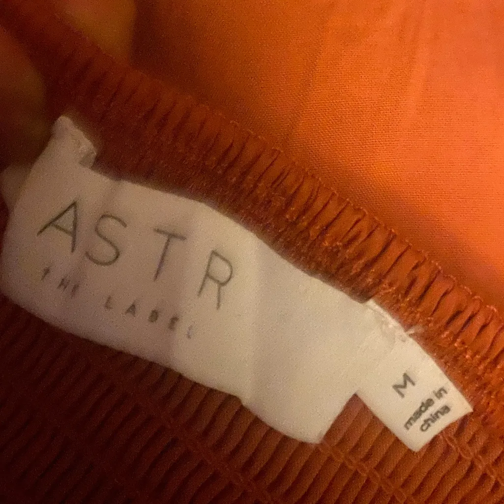 ASTR the Label Cutout Cotton Poplin Rust Orange Maxi Dress M Size M - Image 8