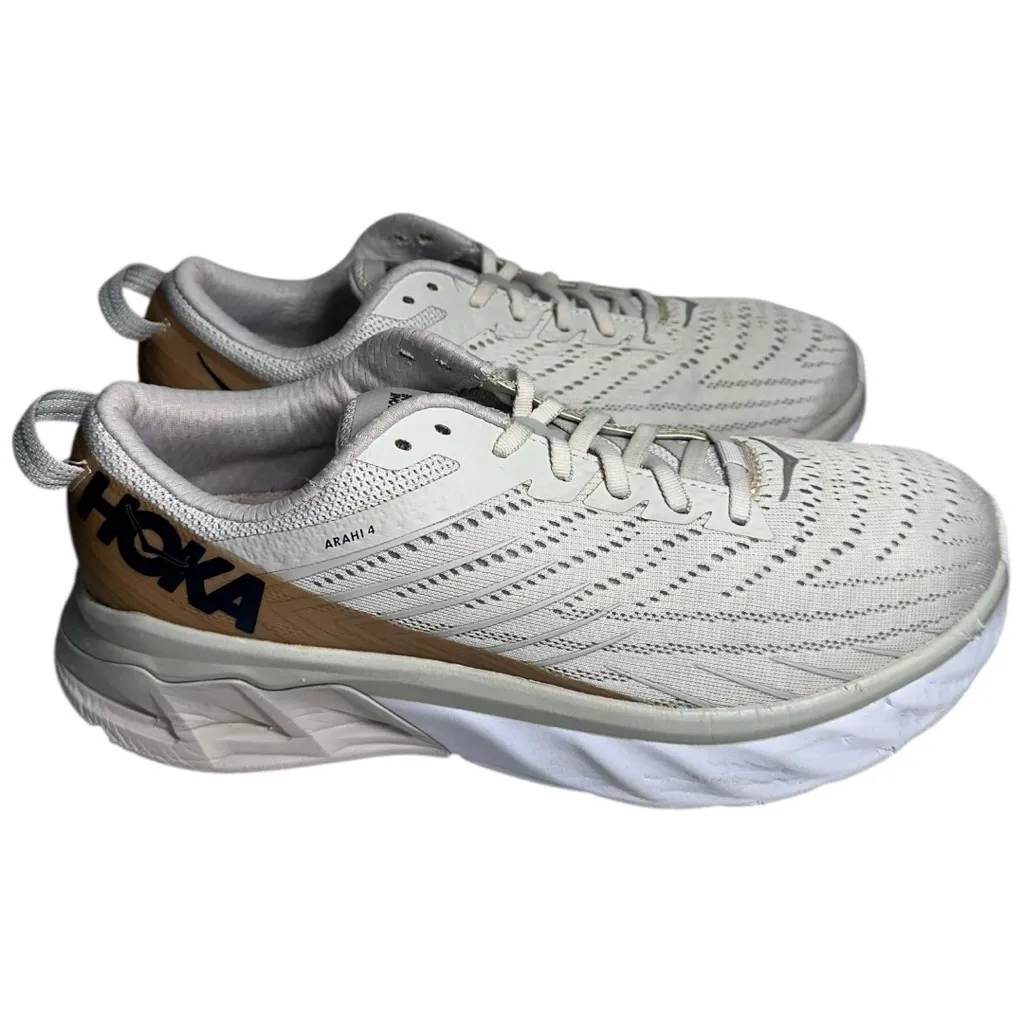 Hoka One Womens Size 10.5 Nimbus Cloud Lunar Rock Arahi 4 Running Shoes Sneakers - Image 7