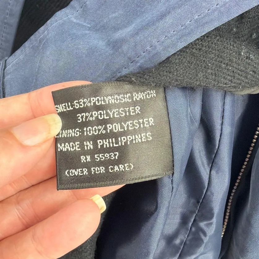 Jones New York Trench Womens Coat 10 Removable Wool Line Old Money Double Breast - Image 11