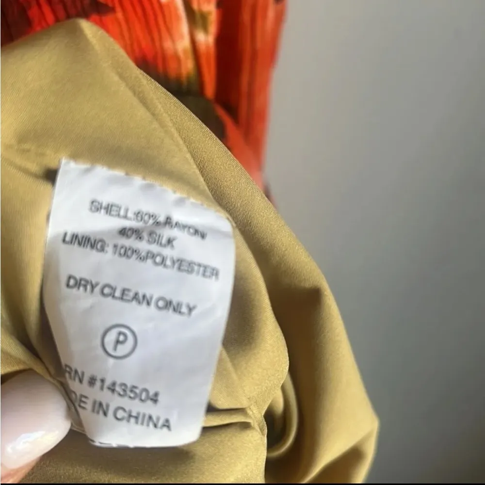 Marie Oliver Ruffle V-Neck Short Sleeve Plated Mini Dress Size XS - Image 6