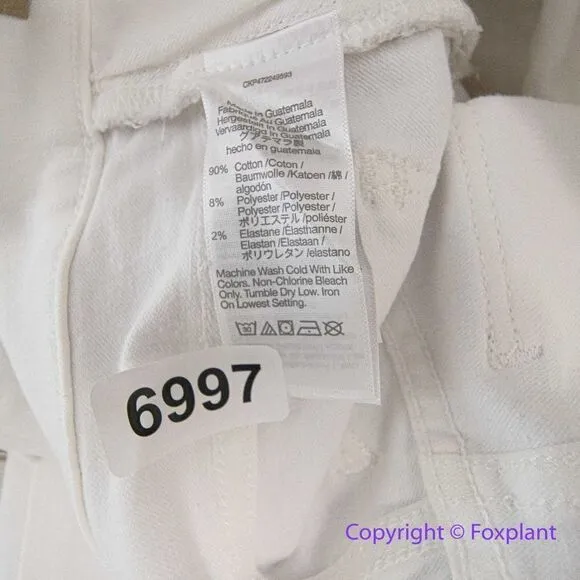 NEW Madewell Kick Out Crop Jeans in pure‎ white, 24 - Image 15