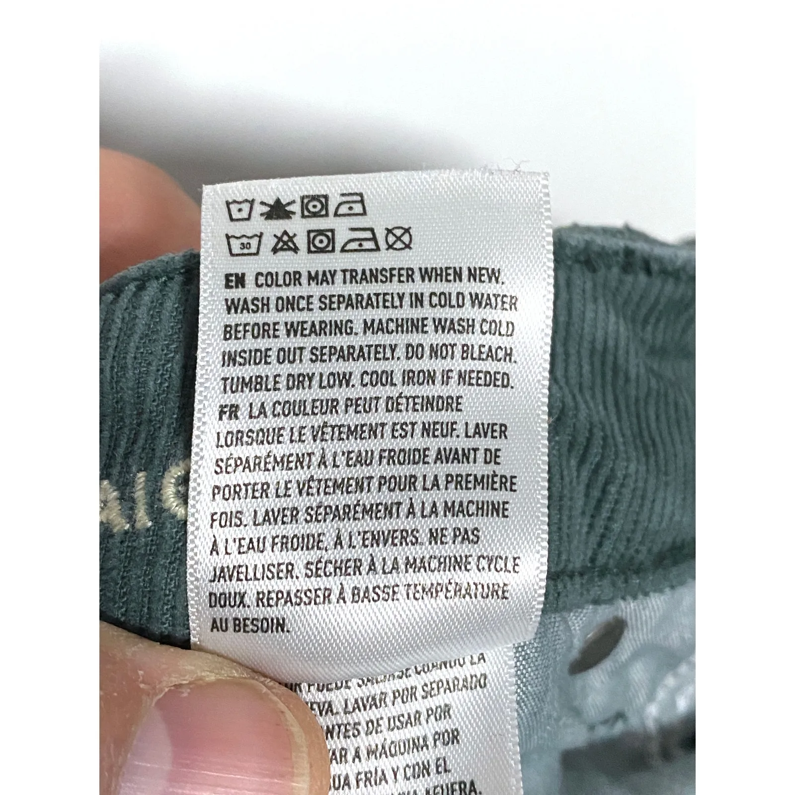 American Eagle Mom Straight Jeans Corduroy Womens 0 Classic Boho Hippie Autumn - Image 11