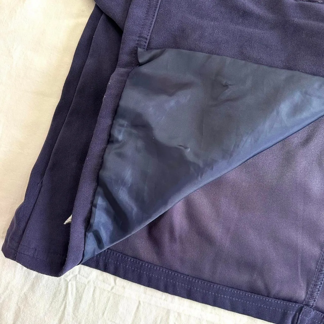 Susan Graver Floral‎ Embroidery Navy Lined Shacket Sz M Boho Fairy Whimsigoth - Image 3