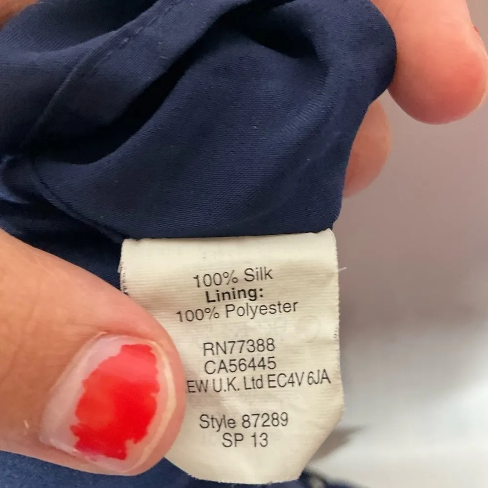 Madewell Navy Silk Cami Dress Size 2 - Image 5