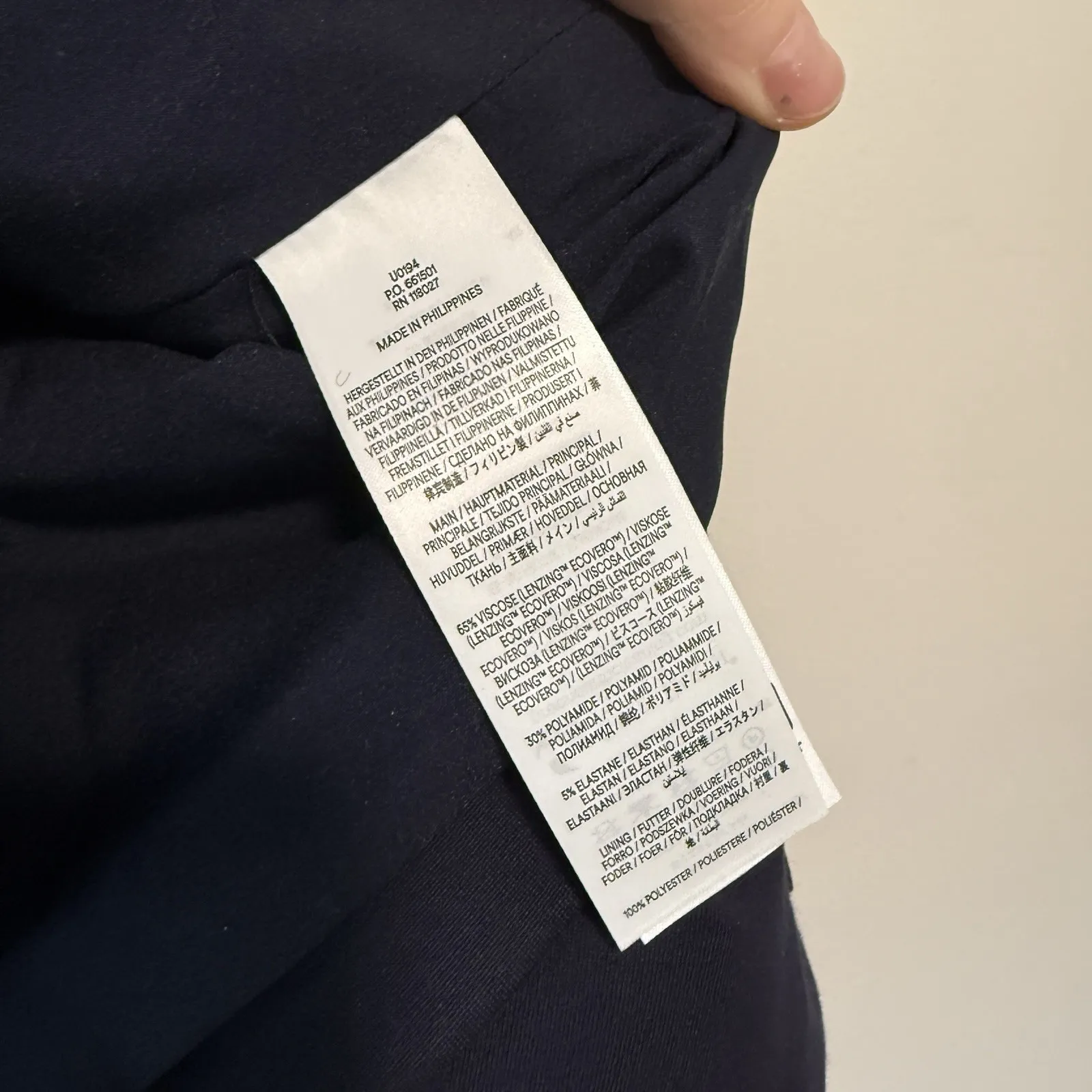 Boden Navy Blue Marylebone Ponte 2 Button Blazer Size 8P - Image 7