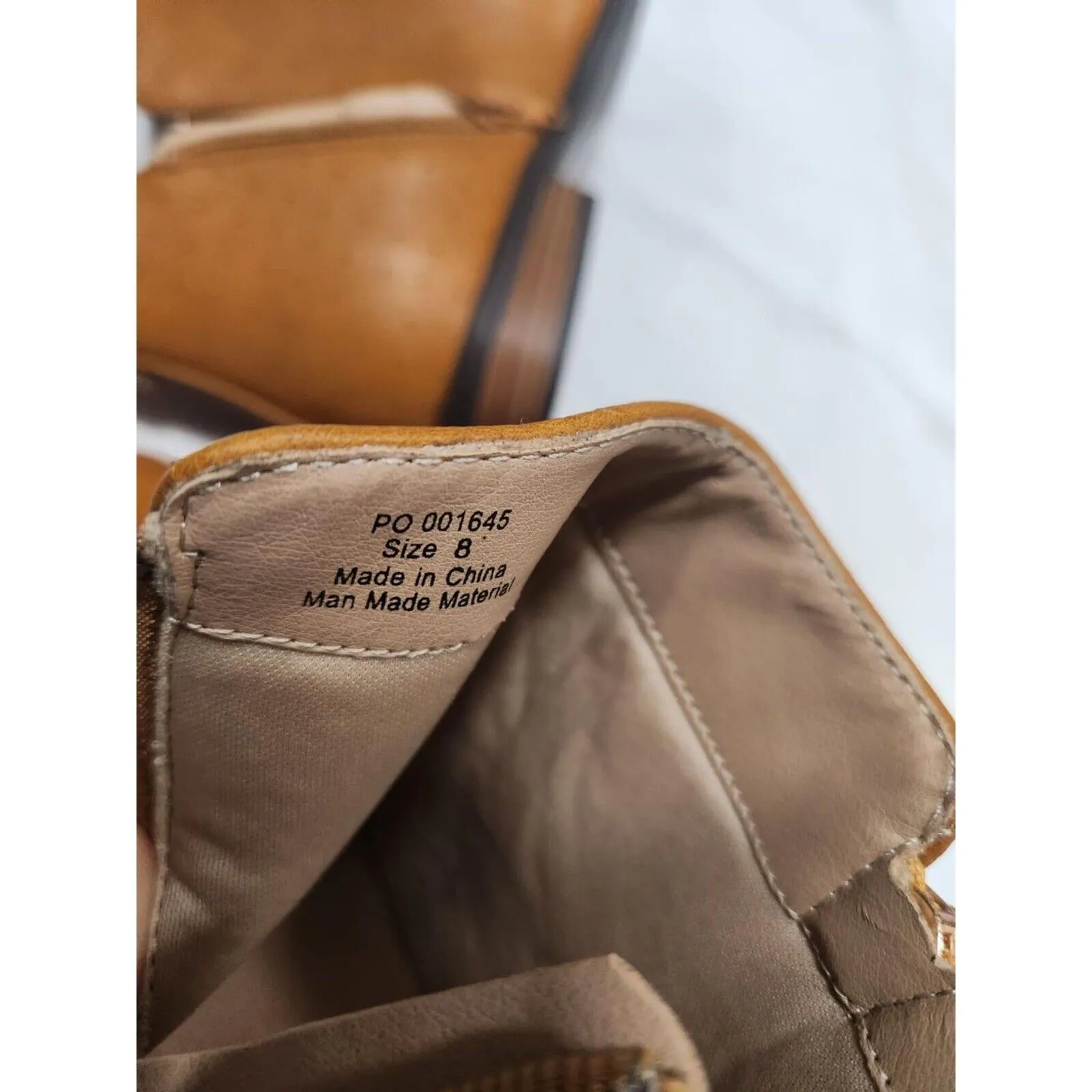 JOURNEE COLLECTIONELLIS FAUX LEATHER BLOCK HEEL ANKLE BOOTS Size 8 - Image 8