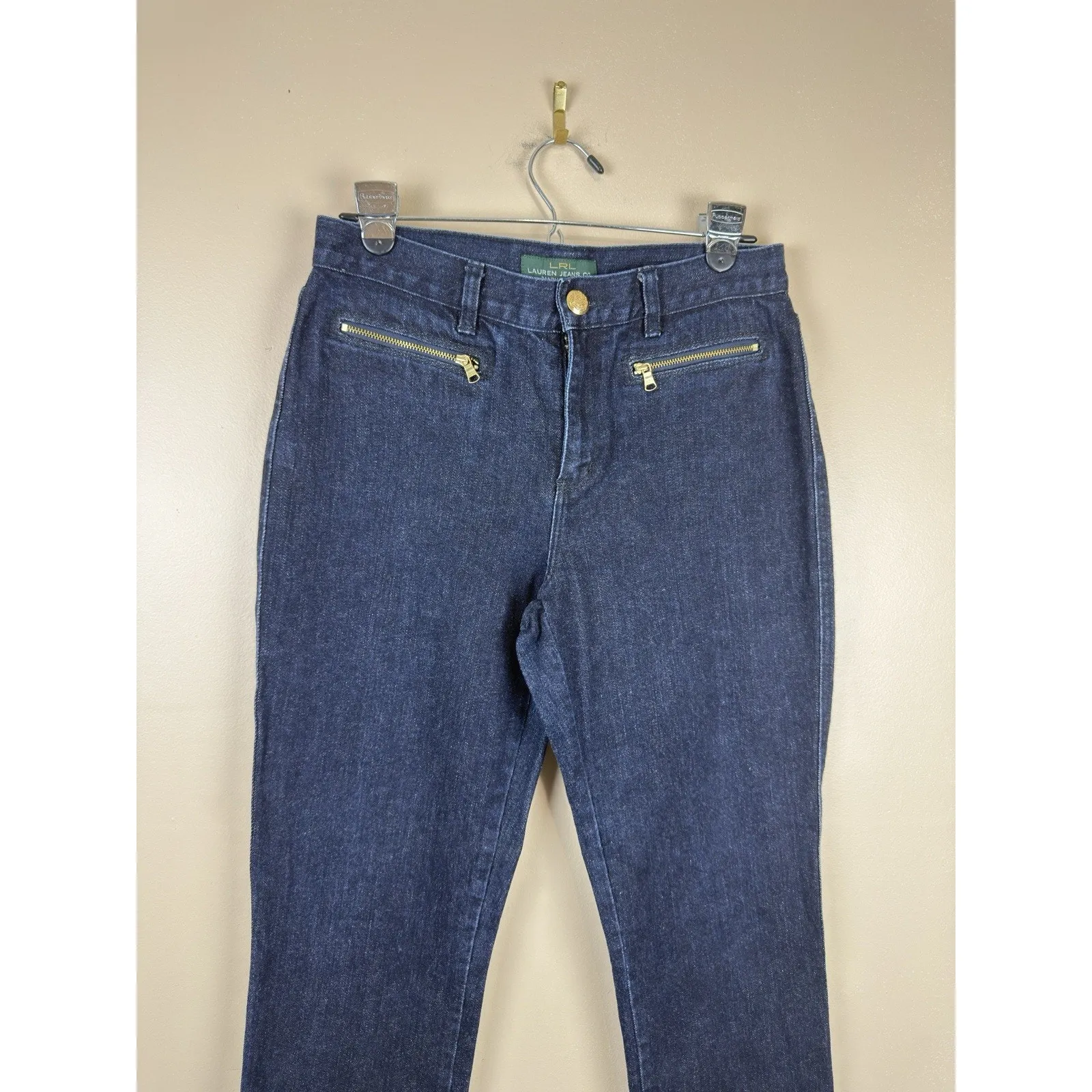 Lauren Jeans Co Ralph Lauren Blue Denim Jeans Straight Leg Jeans Women’s Size 4 - Image 2