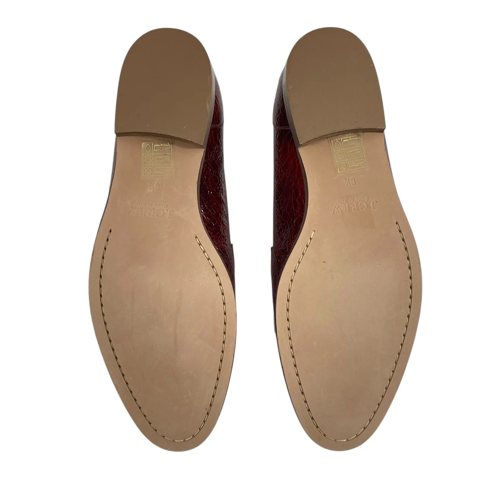 NEW‎ J.Crew Biella Crackled Italian Leather Tassel Loafer Shoes Women's Size 6.5 - Image 7