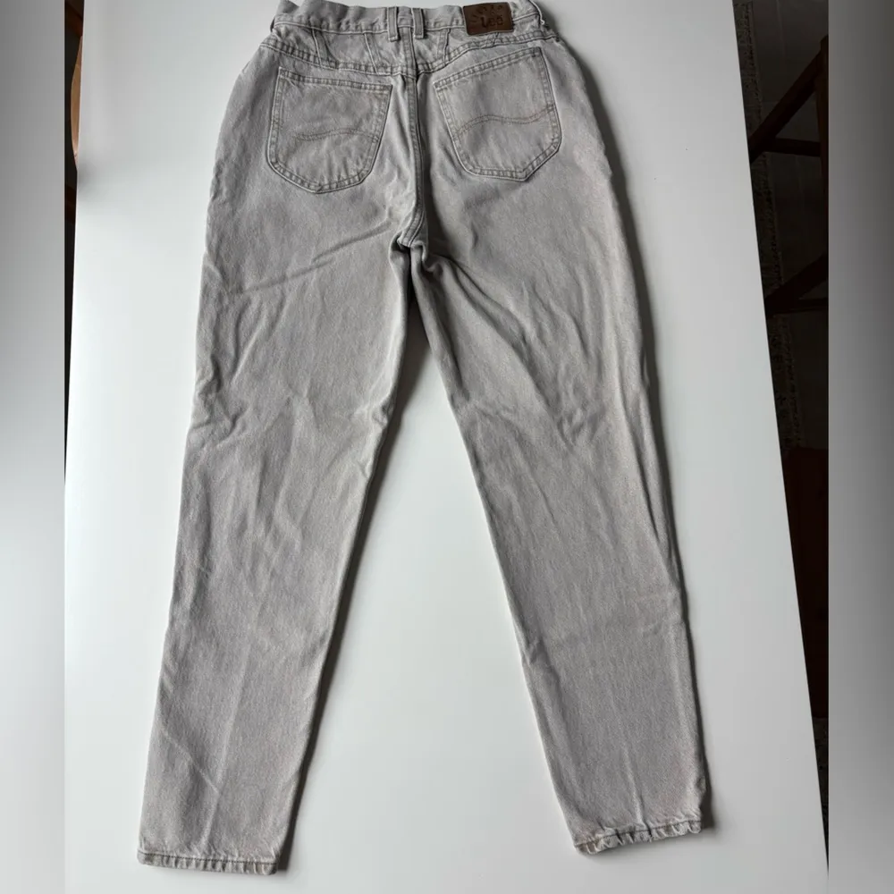 VTG‎ Lee Riders High Waist Vintage MOM Gray Tapered Denim Jeans Size 12 M - Image 5